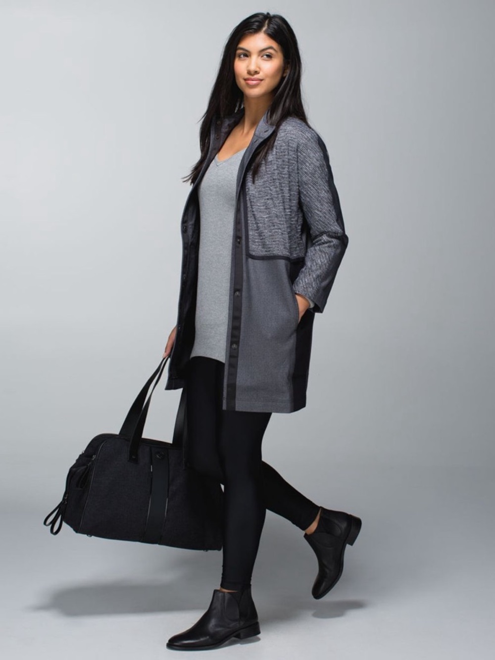 Lululemon Cocoon Car Coat Black Size Small